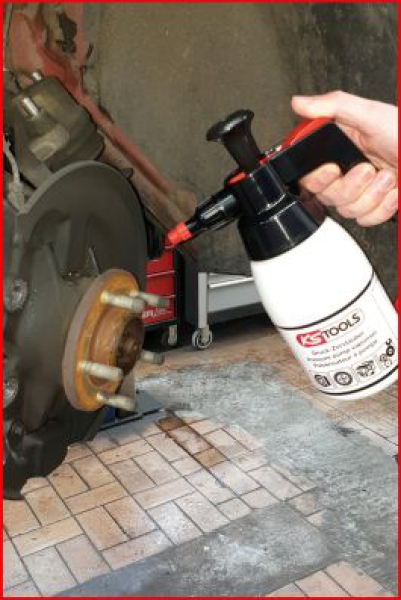 KS Tools Pumpsprühflasche für Bremsenreiniger, 1 l